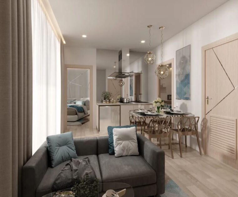 Двуспальная квартира - 54 м²