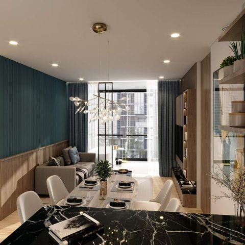 Двуспальная квартира - от 74 м² до 76 м²