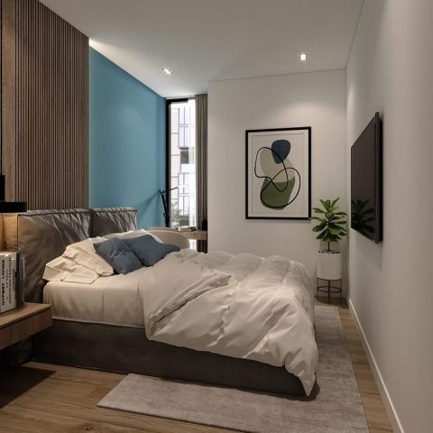 Двуспальная квартира - от 74 м² до 76 м²