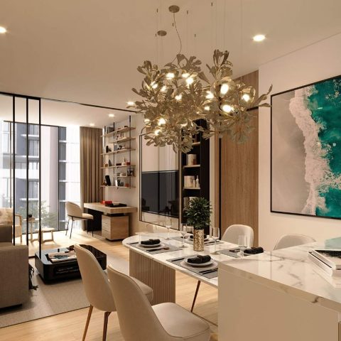 Двуспальная квартира - от 74 м² до 76 м²