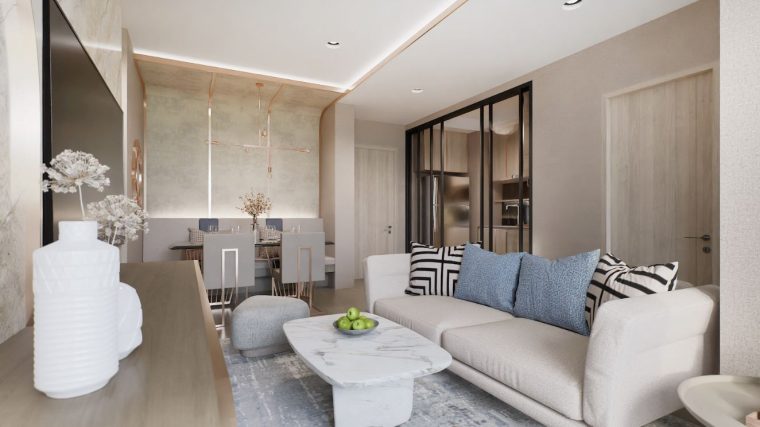 Двуспальная квартира - от 75 м² до 79 м²