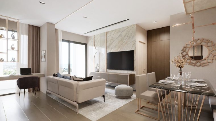 Двуспальная квартира - от 75 м² до 79 м²
