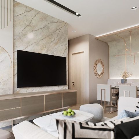 Двуспальная квартира - от 75 м² до 79 м²
