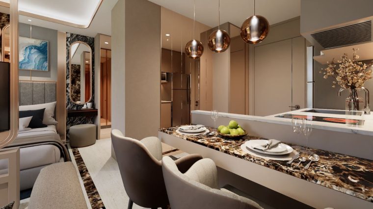 Студия - от 34 м² до 37 м²