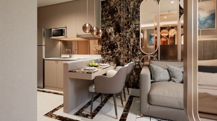 Студия - от 34 м² до 37 м²