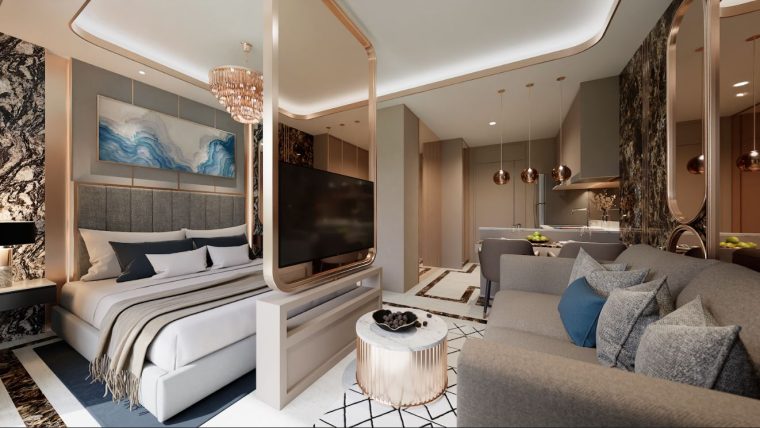 Студия - от 34 м² до 37 м²