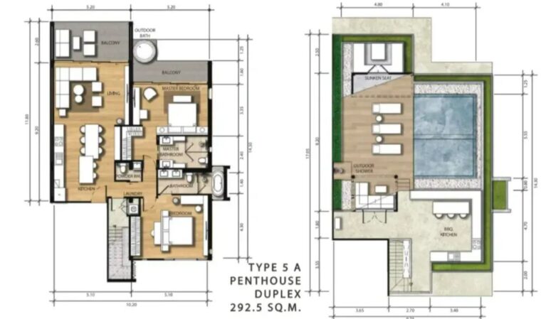 Пентхаус - 292 м²