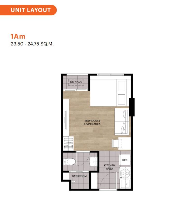 Студии - 24,25 м²