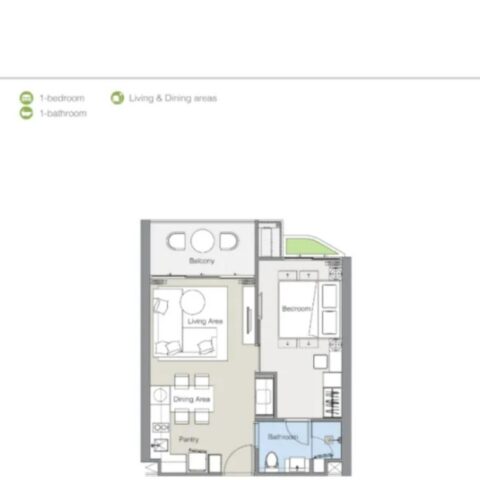Односпальные квартиры - от 48 м² до 68 м²