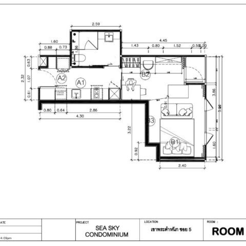 Односпальные квартиры - от 36 м² до 78 м²