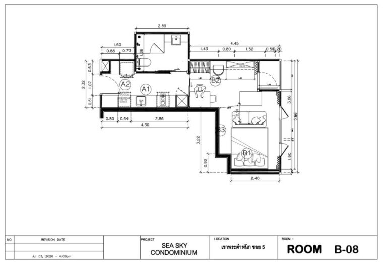 Односпальные квартиры - от 36 м² до 78 м²