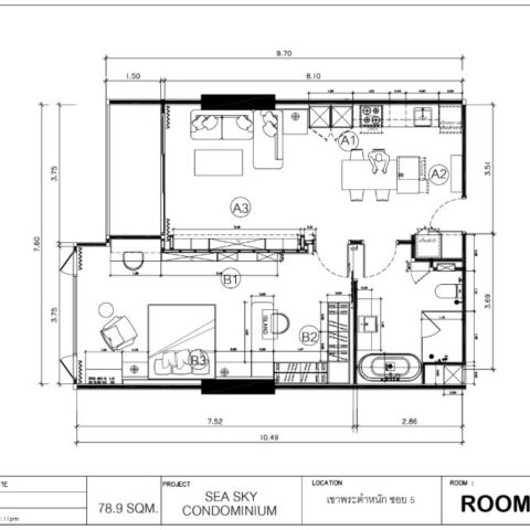 Двуспальная квартира - от 78 м² до 99 м²