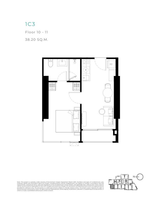 1 bedroom apartments - from 34 m²