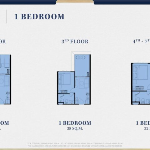 Односпальная квартира - 32 м²