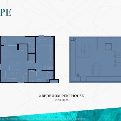 Двуспальные квартиры - от 56 м² до 97 м²