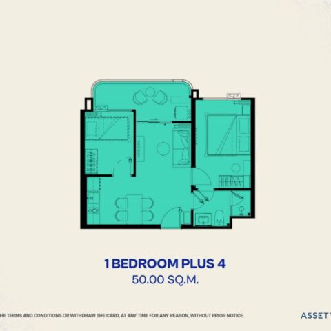 Односпальные квартиры - от 30 м² до 55 м²