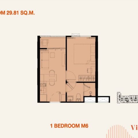 1 Bedroom - 29 m²