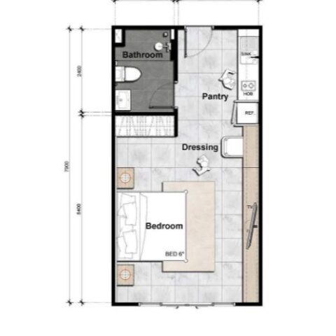 Студии - от 26 м² до 32 м²