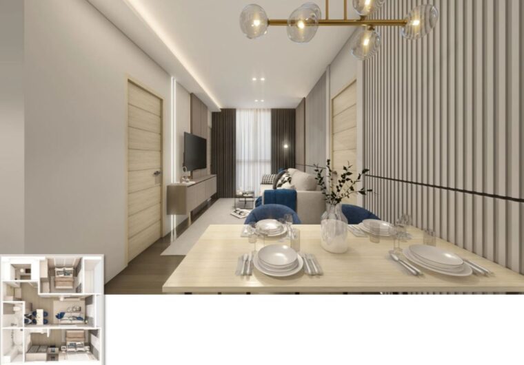 Двуспальные квартиры - 59 м²