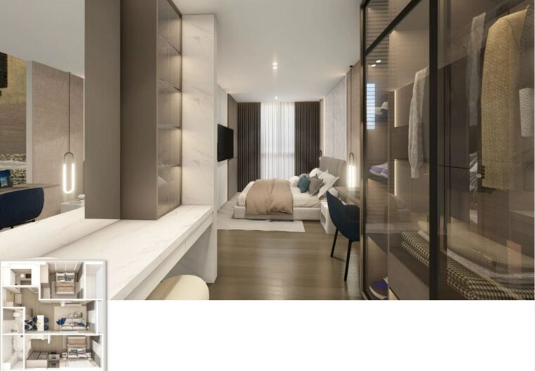 Двуспальные квартиры - 59 м²